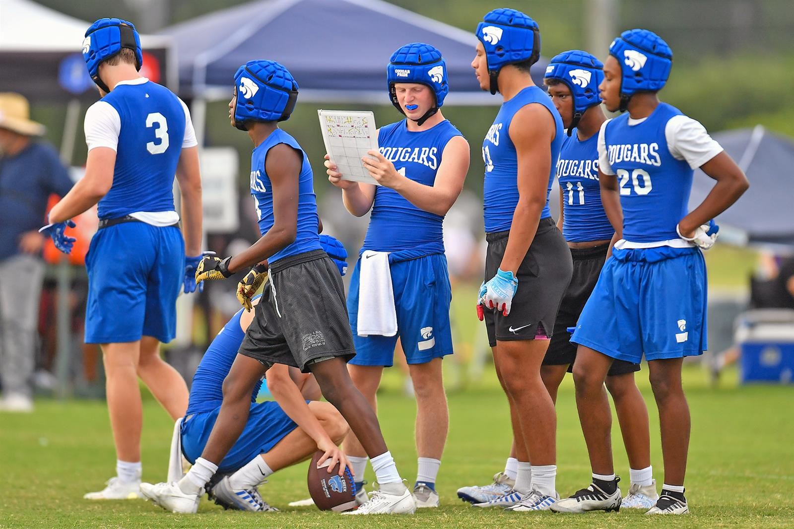 Cy Creek, Cy Falls football teams compete at 7-on-7 state tourney.